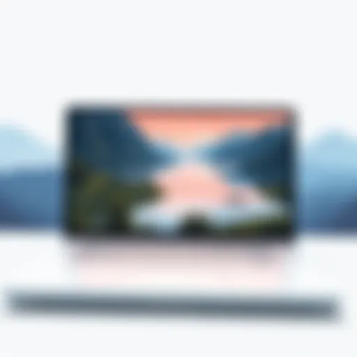 Stunning laptop wallpaper showcasing a serene landscape
