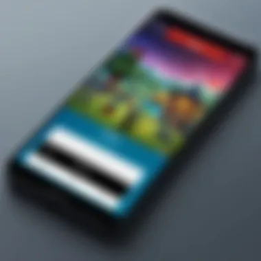 Roblox Gameplay Interface on Mobile Mobile device displaying Roblox gameplay interface