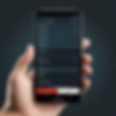 Configuring Screen Recording Tools Screen recording tool settings on a mobile device