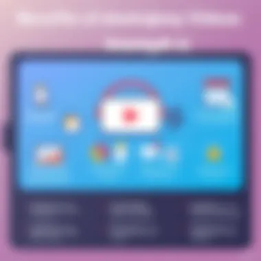 Benefits of Slowing Down Videos Infographic A vibrant infographic illustrating the benefits of slowing down videos for various purposes.