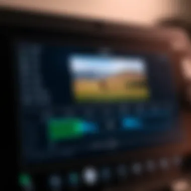 Video Editing Interface for Speed Adjustment A modern video editing interface showcasing speed adjustment options.