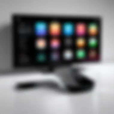 Apple TV Remote Interface on iPhone Illustration of the Apple TV remote interface on iPhone