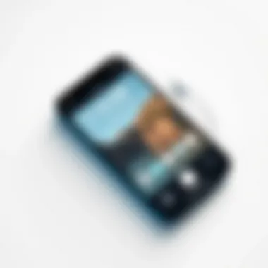 iPhone Streaming Interface: A User's Guide iPhone displaying streaming interface