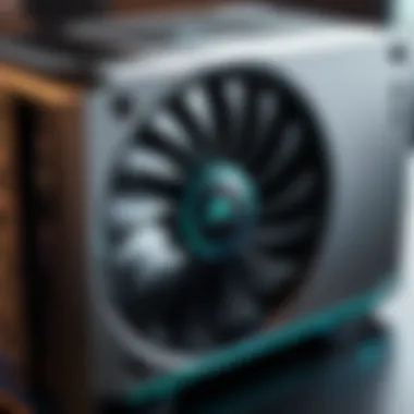 Close-up of Alienware's innovative cooling technology