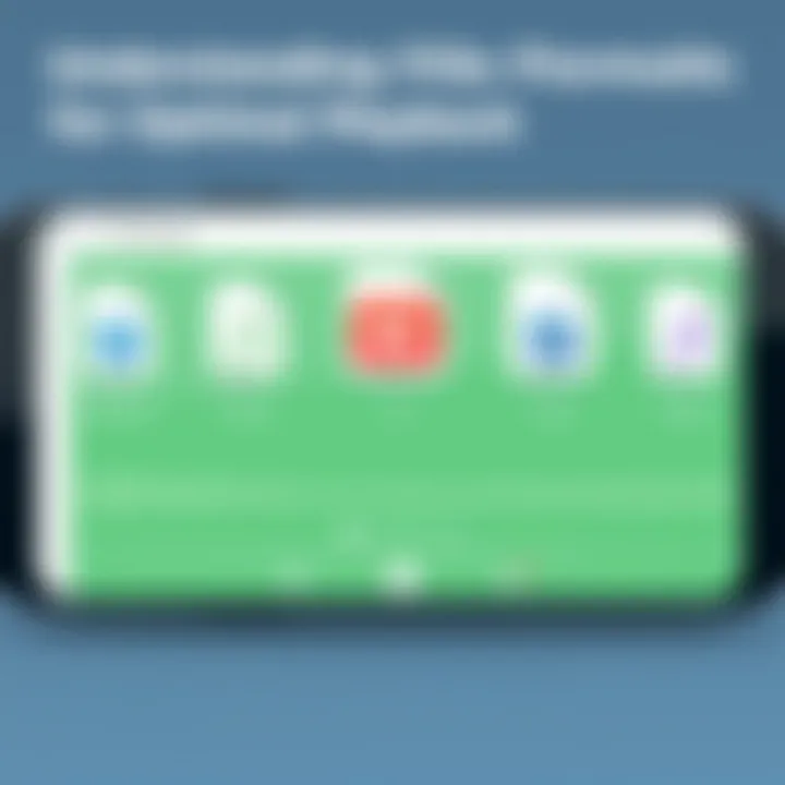 Understanding Audio File Formats for Optimal Playback Different audio file formats displayed on Android