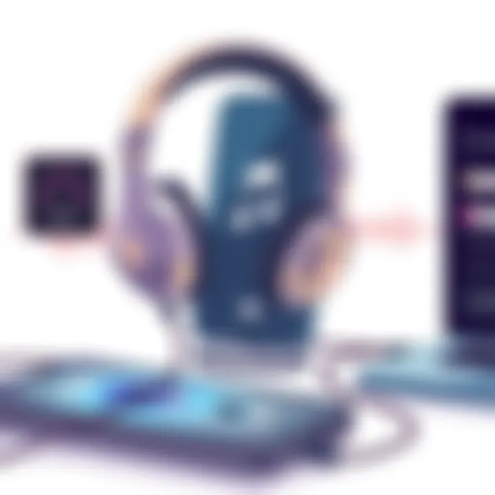 Choosing the Right Headphones for Superior Sound Quality High-quality headphones connected to Android