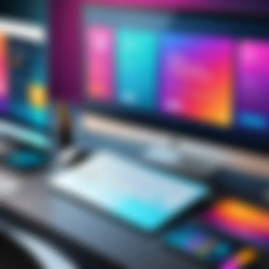 A captivating homepage design showcasing vibrant colors and unique layout.