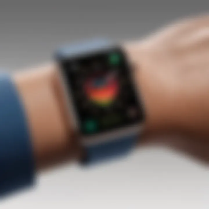 Apple Watch in a health monitoring scenario