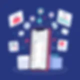 Visual representation of expense tracking app interface