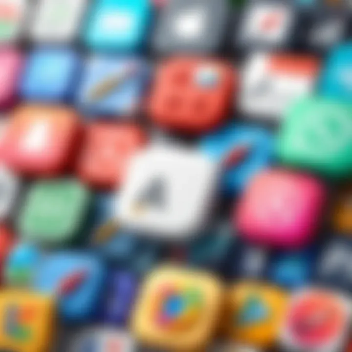 Writing Applications Icons Collage of writing applications icons