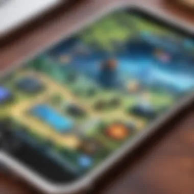 Turn-Based Gameplay Experience Visual representation of turn-based gameplay on iPhone