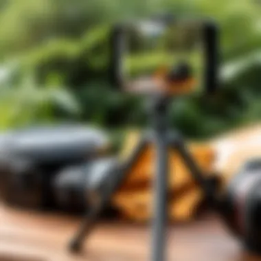 Versatile Tripod Setup Outdoors Versatile tripod setup in outdoor settings