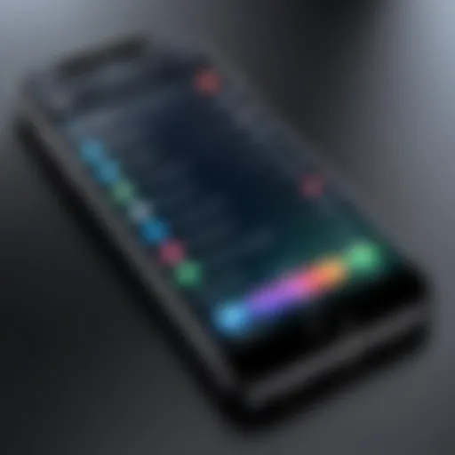 Illustration of an iPhone displaying a call interface