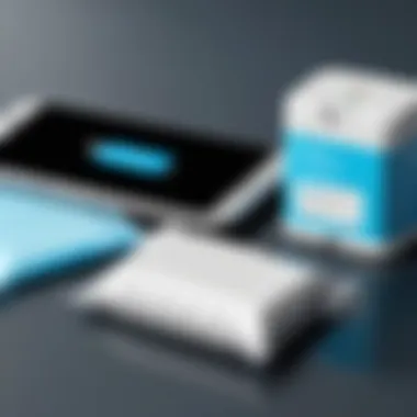 Sanitizer Wipes and Smartphone Close-up of sanitizer wipes container next to a smartphone