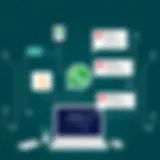 Illustration depicting common technical errors during WhatsApp download