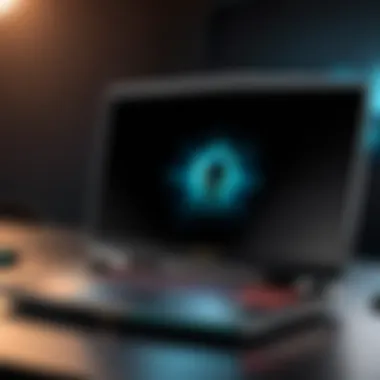 Elegant Aesthetics of the Latest Alienware Gaming Laptop Sleek design of the latest Alienware gaming laptop showcasing its elegant aesthetics.