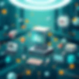 Conceptual illustration of artificial intelligence architecture