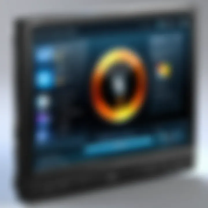 User interface of popular DVD player software for Windows 7