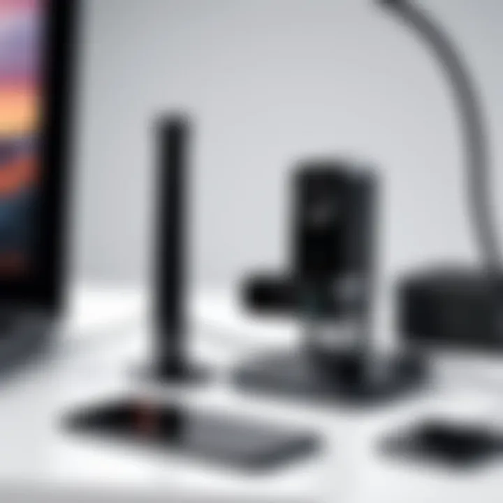 Equipment needed for FaceTime including a webcam and microphone