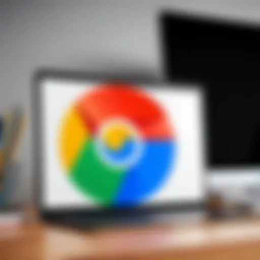 Google Chrome logo displayed on a desktop