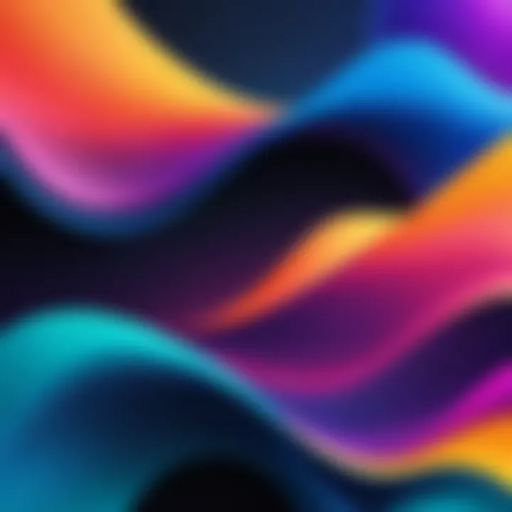 Abstract live wallpaper with dynamic patterns