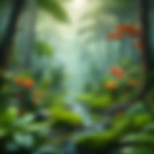 Vibrant live wallpaper showcasing nature