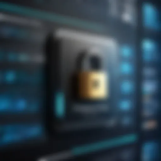 Secure digital archive showcasing password protection