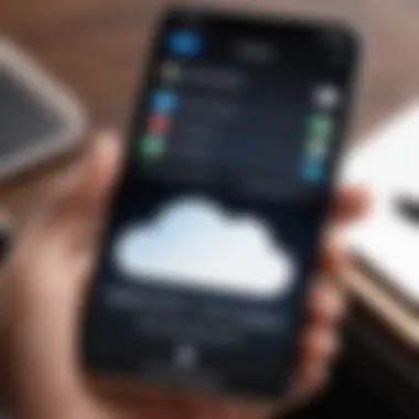 Exploring iCloud Settings on iPhone iPhone screen showcasing iCloud settings