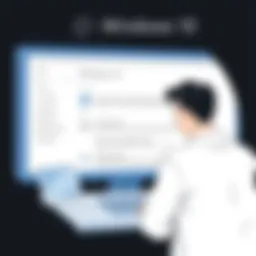 User navigating Windows 10 settings for driver installation