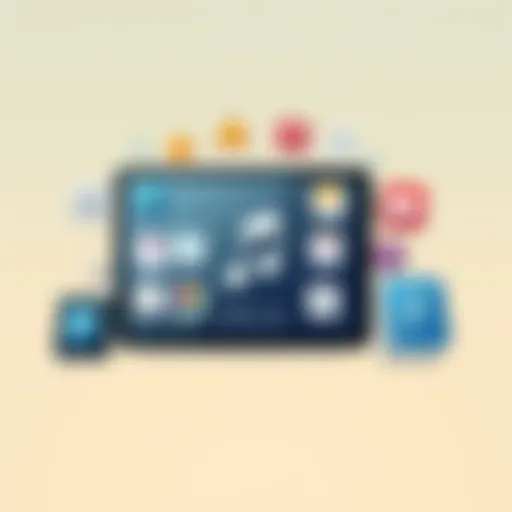 Diverse Music Applications for iPad Icon representing various music apps for iPad