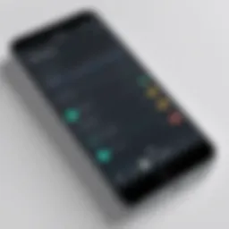 A smartphone displaying audio recording settings