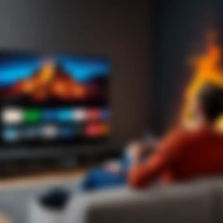 User enjoying seamless experience with Fire TV