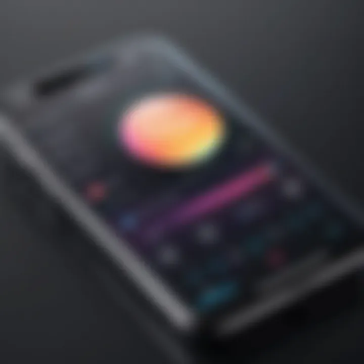 User interface of ringtone customization app