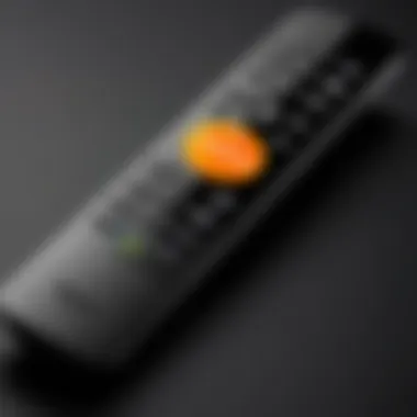 Fire TV remote featuring buttons and layout