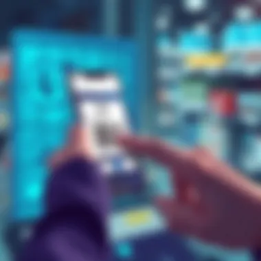 User scanning a product barcode with an app