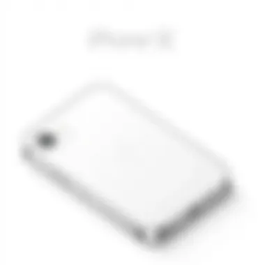 Elegant design of the iPhone SE showcasing its sleek lines and compact form.