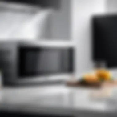 Sleek Design of the Alexa Microwave Sleek design of the Alexa Microwave showcasing its modern aesthetics