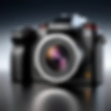 Advanced Design of Lumix Cameras A sleek and modern Lumix camera showcasing its advanced design