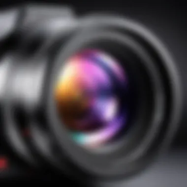 Precision Lens of Lumix Cameras Close-up of Lumix camera lens highlighting its precision engineering
