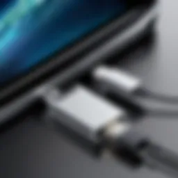 Connecting iPhone to computer via USB cable