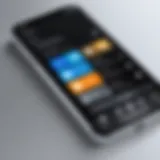 Windows interface controlling an iPhone