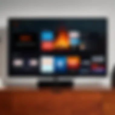 User navigating Fire TV settings