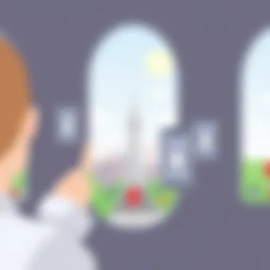 A visual display of various Snapchat geo-filters in use