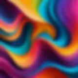 Colorful abstract design for smartphone