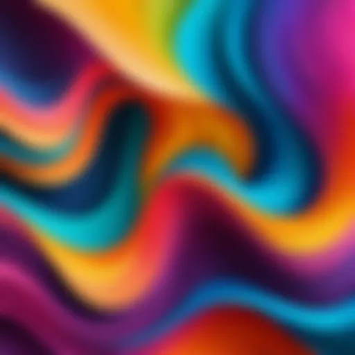 Colorful abstract design for smartphone