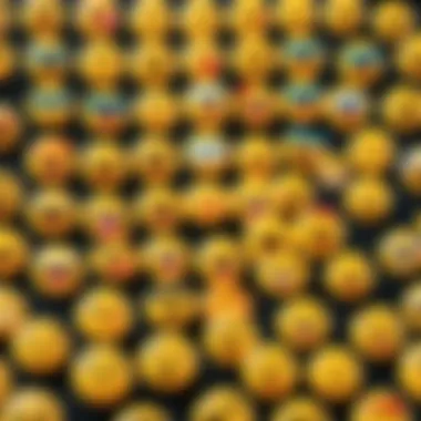 Cultural Impact of Emojis An artistic representation of expressive emojis impacting digital communication.