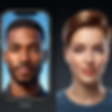 Comparing Android and iPhone for Video Calling Smartphone comparison showcasing Android and iPhone