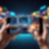 Dynamic gameplay scene showcasing popular mobile games