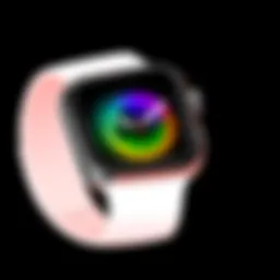 Elegant custom watch face design showcasing vibrant colors