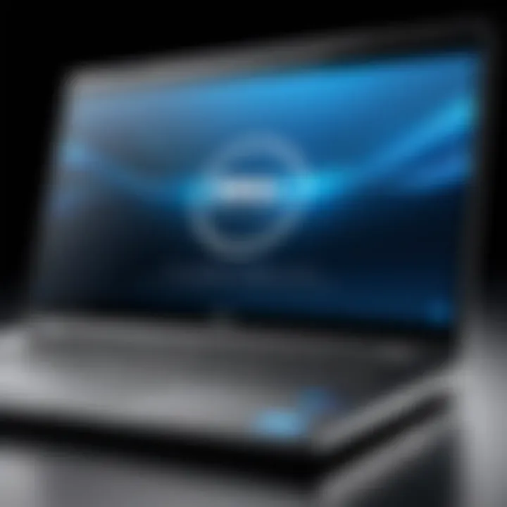 A high-performance Dell laptop showcasing the Evo certification